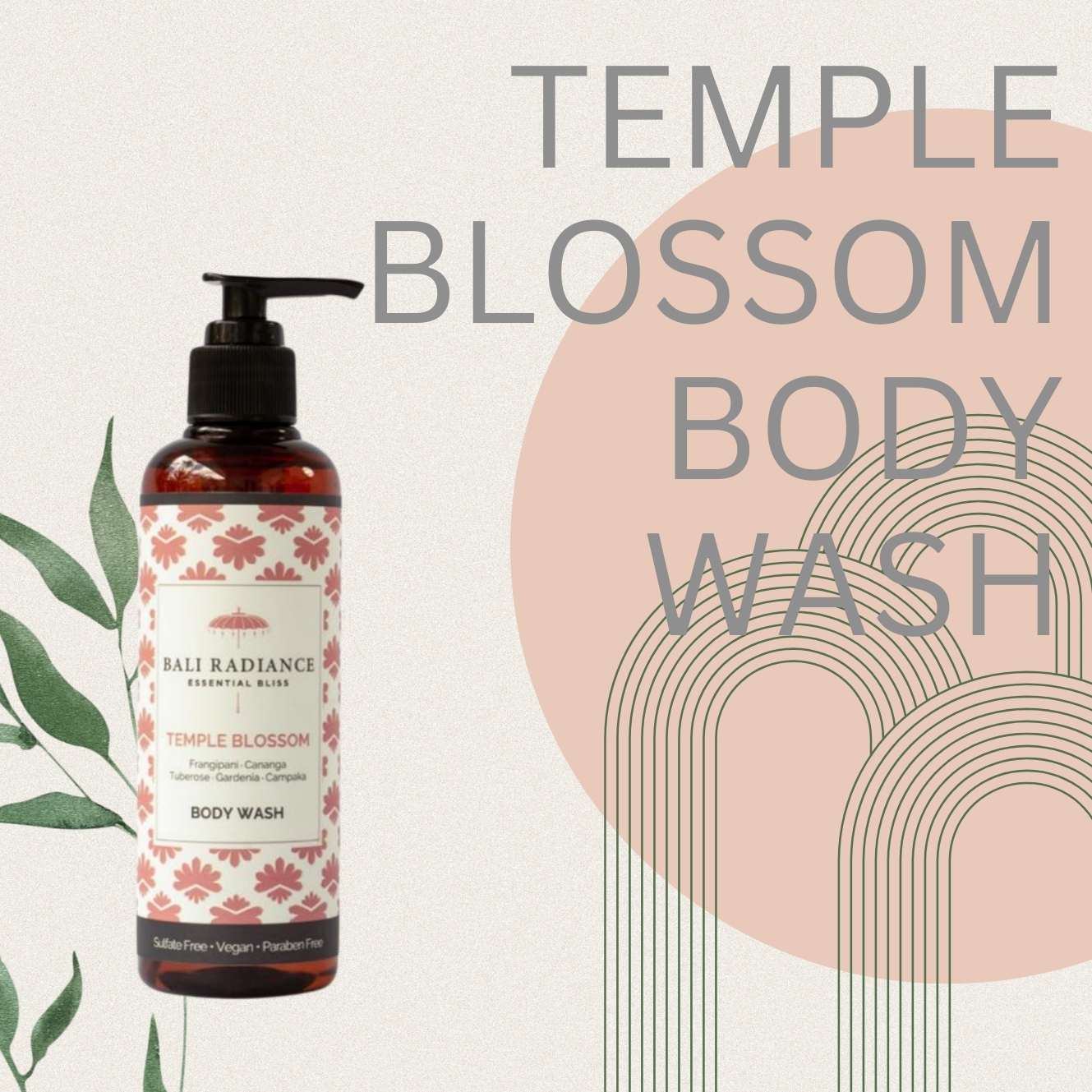 Bali Radiance Temple Blossom Body Wash (Large)