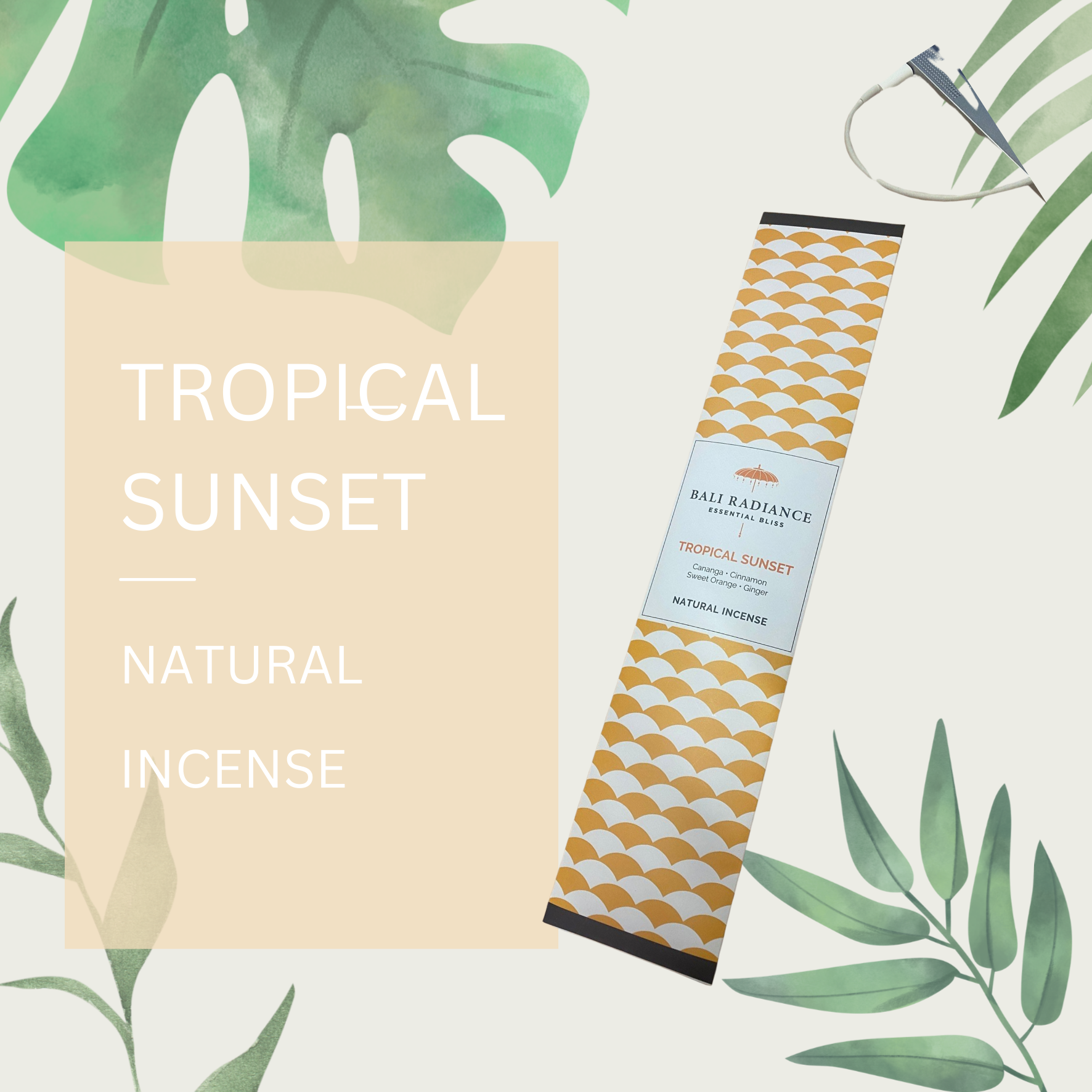 Bali Radiance Tropical Sunset Natural Incense