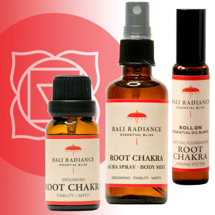 🔴 Root Chakra Oil Blend – Grounding, Stability & Safety
